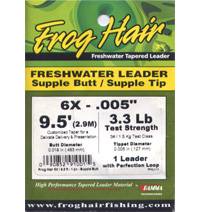 Frog Hair Leader 9.5ft Freshwater Leader