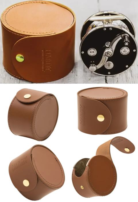  Hardy HBX Leather Reel Cases