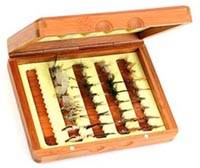 Wooden Fly Boxes, Mahogany, Cherry Wood, Black Walnut, Bamboo